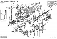 Bosch 0 601 587 541 GST 60 PBE Orbital Jigsaw 110 V / GB Spare Parts GST60PBE